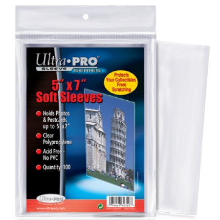 Ultra Pro 5x7 Trading Card And Photo Sleeves