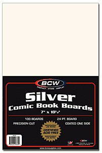 Silver Comic Book Backing Boards